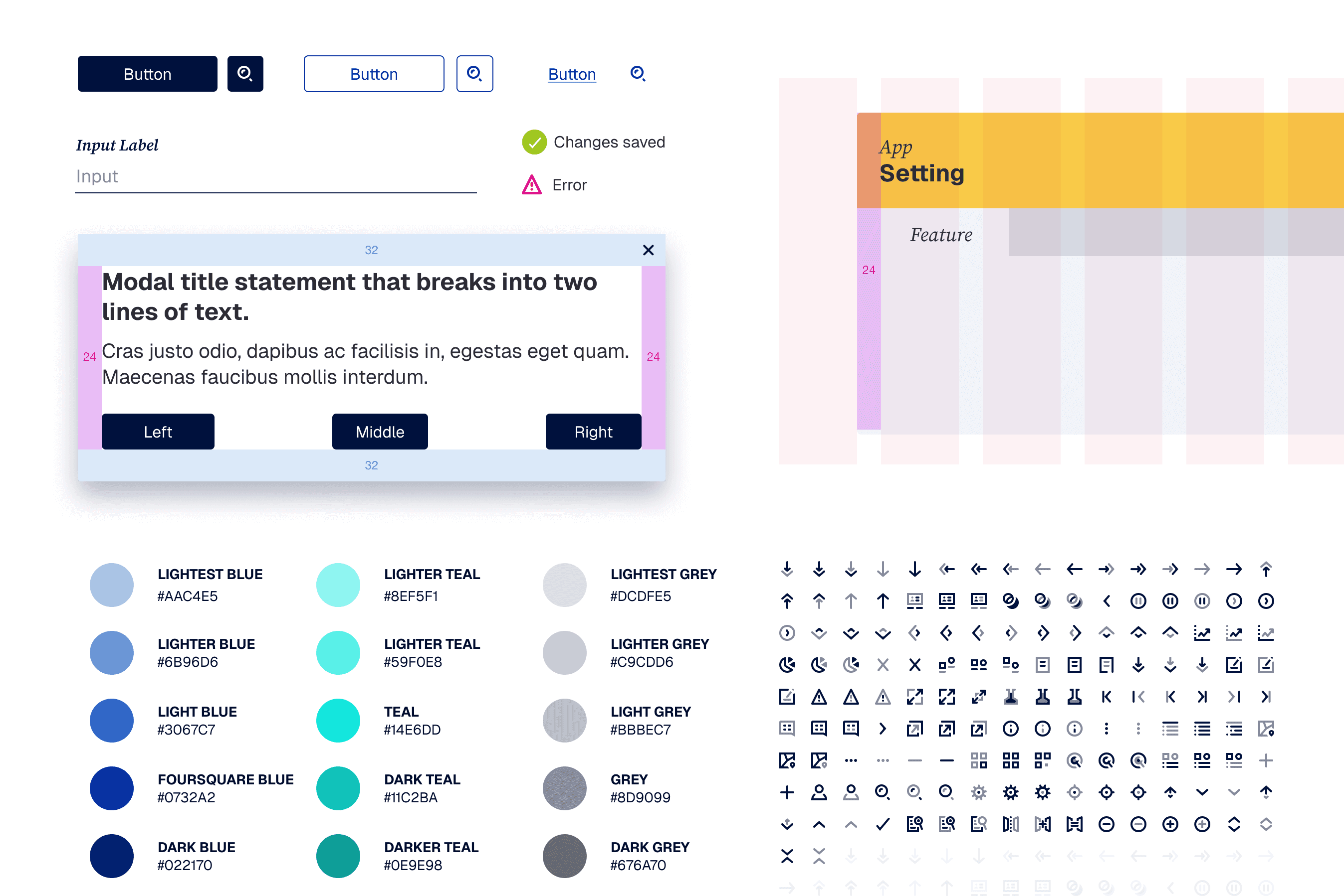 Foursquare Developer design system